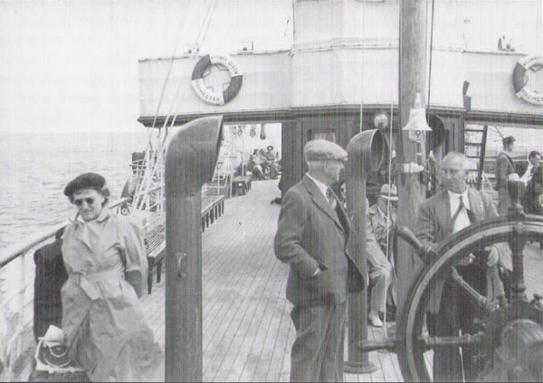Forward deck of the Medway Queen.