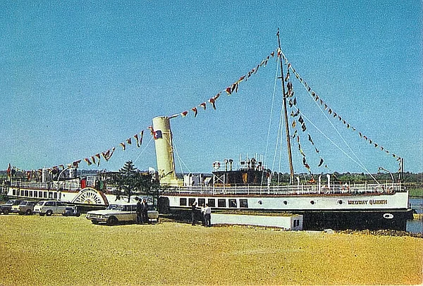The Medway Queen Club. J Arthur Dixon postcard.
